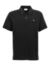 Alexander Mcqueen Inverted Skull Polo Shirt In Black
