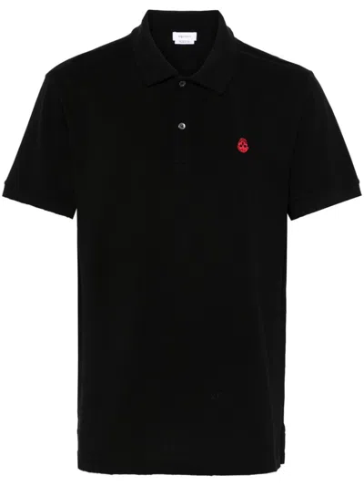 ALEXANDER MCQUEEN INVERTED-SKULL POLO SHIRT