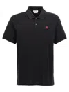 Alexander Mcqueen Inverted Skull Polo Shirt In Black