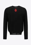 Alexander Mcqueen Sweaters In Black