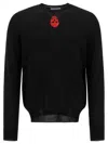 Alexander Mcqueen "inverted Skull" Sweatshirt In Black