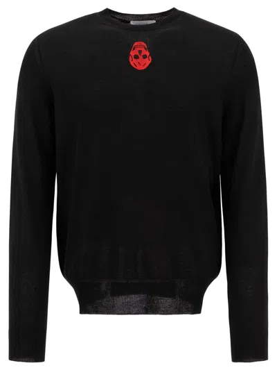 Alexander Mcqueen "inverted Skull" Sweatshirt In Black