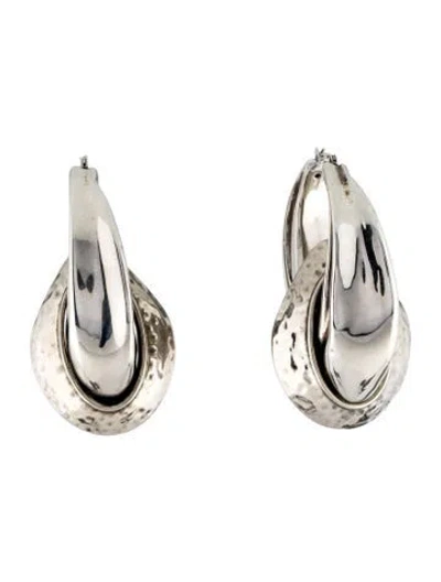 Pre-owned Alexander Mcqueen Iris Hoop Earrings In Multi