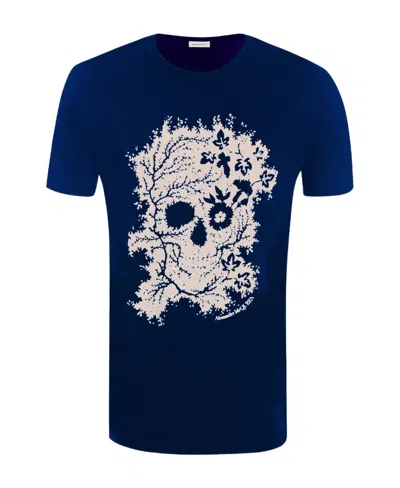 Alexander Mcqueen Item O-neck Short-sleeved T-shirt In Blue