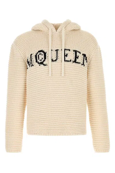 Alexander Mcqueen Ivory Cotton Sweatshirt