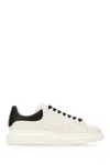 Alexander Mcqueen Ivory Leather Sneakers With Black Leather Heel In Neutral