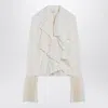 Alexander Mcqueen Ruffled Pleated Blouse In White