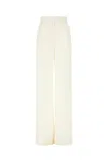 Alexander Mcqueen Ivory Wool Pants In Neutral
