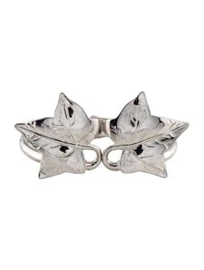 Pre-owned Alexander Mcqueen Ivy Hinged Cuff Bracelet, 6.5" In Multicolor