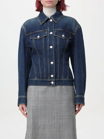 ALEXANDER MCQUEEN JACKET MCQUEEN WOMAN COLOR BLUE,F78055009