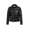 Alexander Mcqueen Slim-fit Zip-detailed Leather Biker Jacket In Black