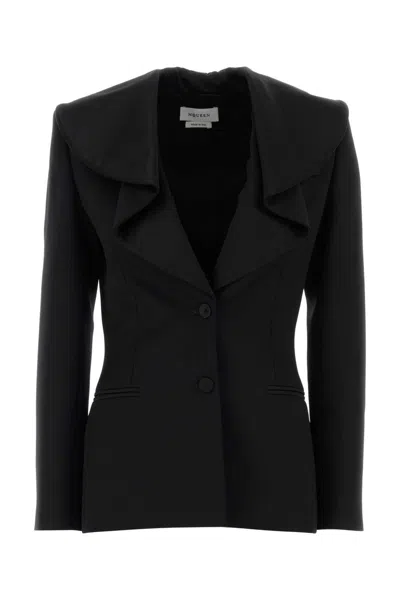 Alexander Mcqueen Jacket In Black