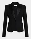 Alexander Mcqueen Women's Single-breasted Jacket In Black