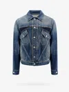 Alexander Mcqueen Panelled Denim Jacket In Blue
