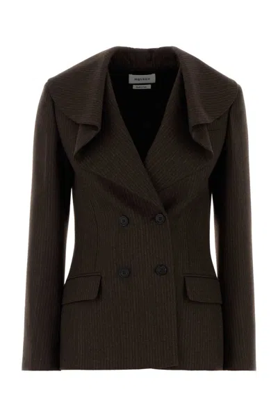 Alexander Mcqueen Jacket In Brown
