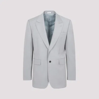 Alexander Mcqueen Burberry Reversible Windbreaker-jacket In Gray