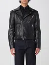 Alexander Mcqueen Piercing Leather Jacket In Black