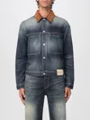 Alexander Mcqueen Trucker Jacket In Blue