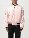 Alexander Mcqueen Pink And Black Cotton Casual Jacket In Pink