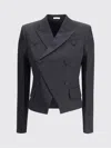Alexander Mcqueen Jacket Mcqueen Woman Color Black In Black