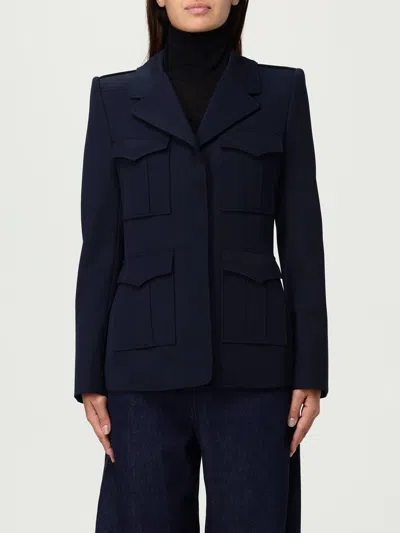 ALEXANDER MCQUEEN BLAZER MCQUEEN WOMAN COLOR BLUE,H20966009