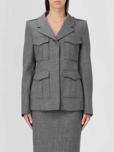 Alexander Mcqueen Jacket Mcqueen Woman Color Grey In Gray