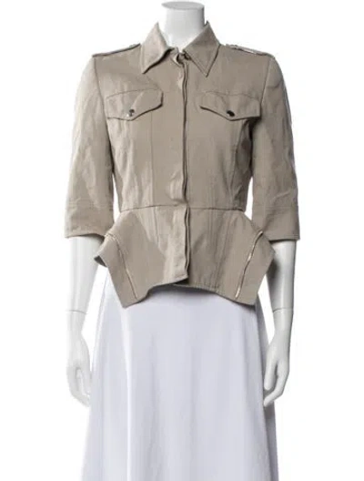Pre-owned Alexander Mcqueen Jacket In Neutral