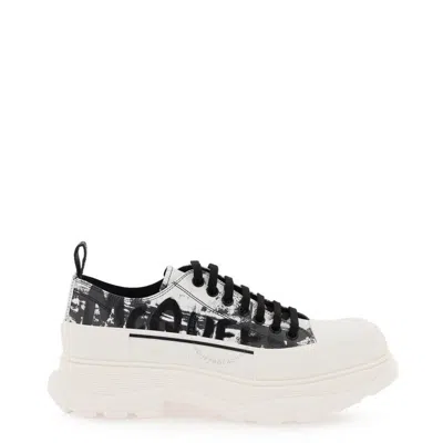 Alexander Mcqueen Jacket Print Tread Slick Sneakers In White