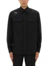 Alexander Mcqueen T-bar Harness Overshirt In Black