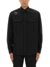 Alexander Mcqueen Mcqueen T-bar Harness Utility Button-up Shirt In Black