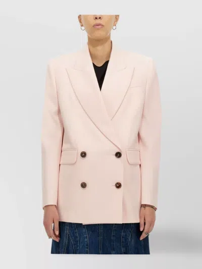 Alexander Mcqueen Oversize Blazer Jacket In Pink