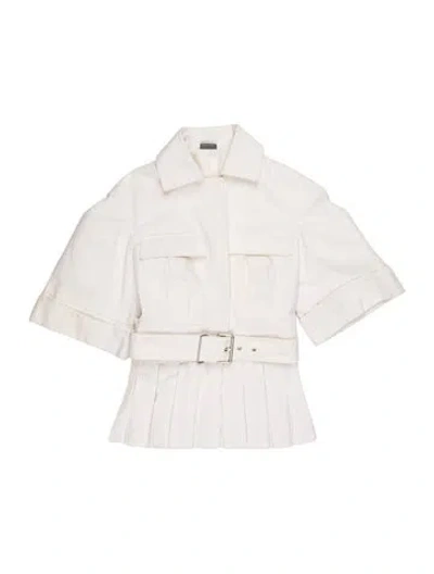 Pre-owned Alexander Mcqueen Jacket In White