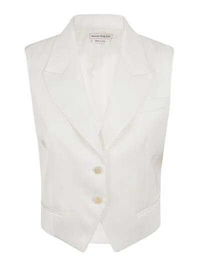 Alexander Mcqueen Jacket In White