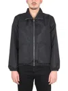 Alexander Mcqueen Graffiti-print Zip-up Jacket In Black