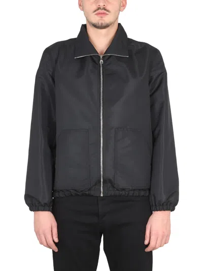 Alexander Mcqueen Graffiti-print Zip-up Jacket In Black