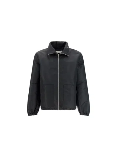 Alexander Mcqueen Alexander Mc Queen Logo Bomber Jacket In Black
