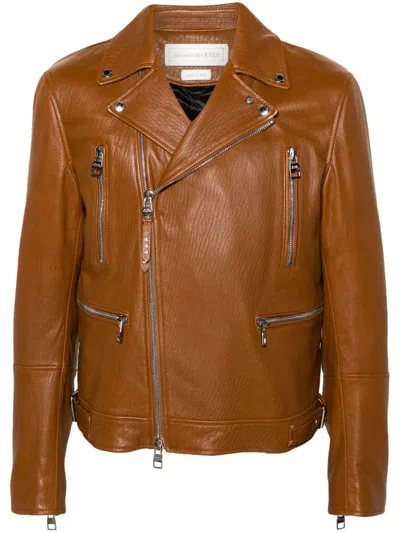 Alexander Mcqueen Jackets In Brown