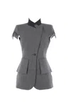 Alexander Mcqueen Jackets In Gray
