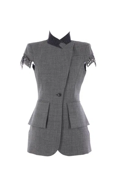 Alexander Mcqueen Jackets In Gray