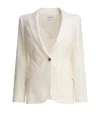 Alexander Mcqueen White Wool Jacket In Neutral