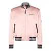 Alexander Mcqueen Casual Jacket With Embroidered Graphic Print In Pink