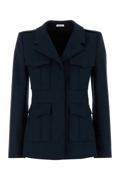 Alexander Mcqueen Utility Jackets Flap Pockets In Blue