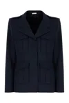 Alexander Mcqueen Utility Jackets Flap Pockets In Blue