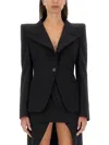Alexander Mcqueen Women's Wool Jacket In Black