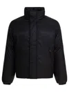 Alexander Mcqueen Quilted Jacket With High Collar And Pockets In Black