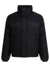 Alexander Mcqueen Quilted Jacket With High Collar And Pockets In Black