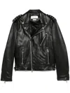 Alexander Mcqueen Front Zip Fastening Epaulettes Coat With Multiple Zip Pockets And Belted Waist Tab In Black