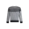 Alexander Mcqueen Mcqueen Skull Fair Isle Wool Crewneck Sweater