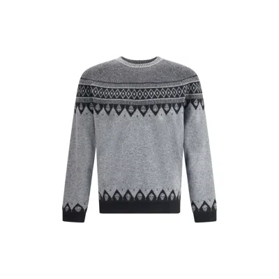 ALEXANDER MCQUEEN JACQUARD PATTERN WITH SKULLS SWEATER