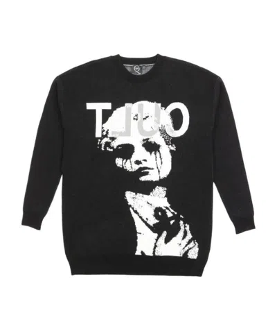 Alexander Mcqueen Jacquard Pullover In Black